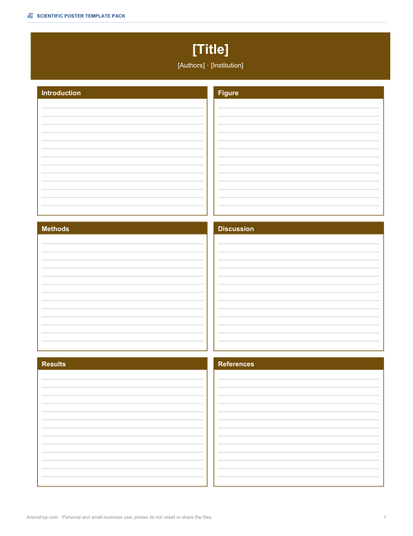 Preview of Scientific Poster Template A0 Portrait