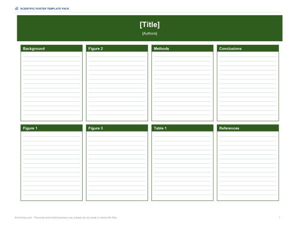Preview of Printable Figure-First Four-Column Research Poster